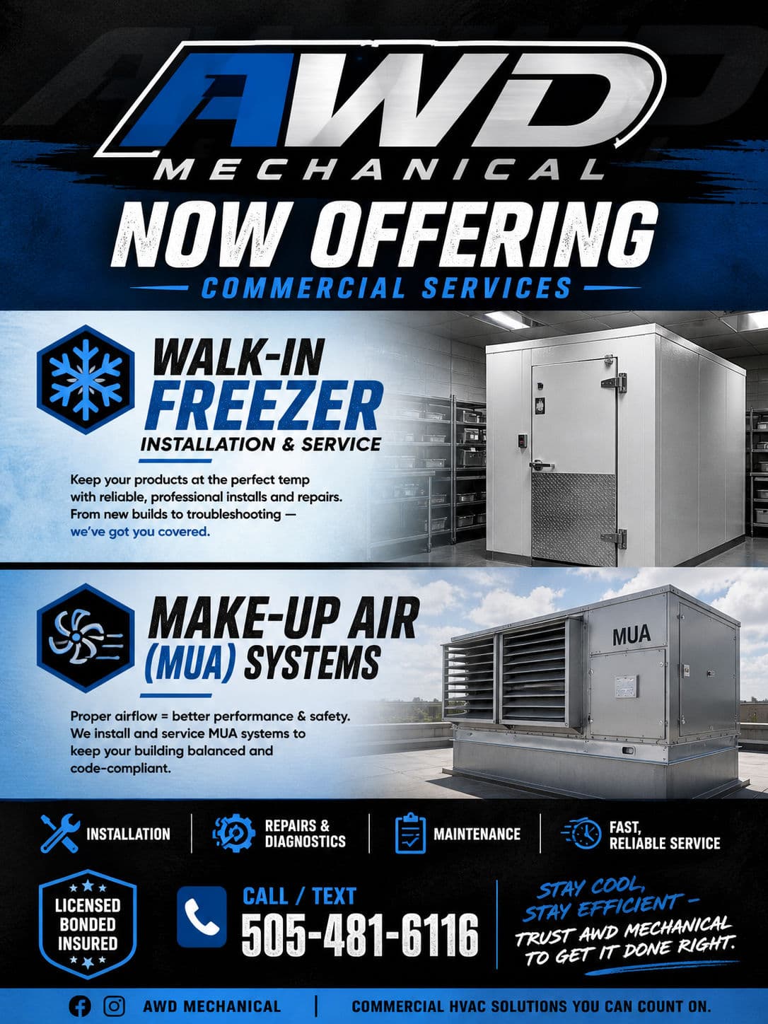 AWD Mechanical Now Offers Walk-In Freezer Installation and Service image