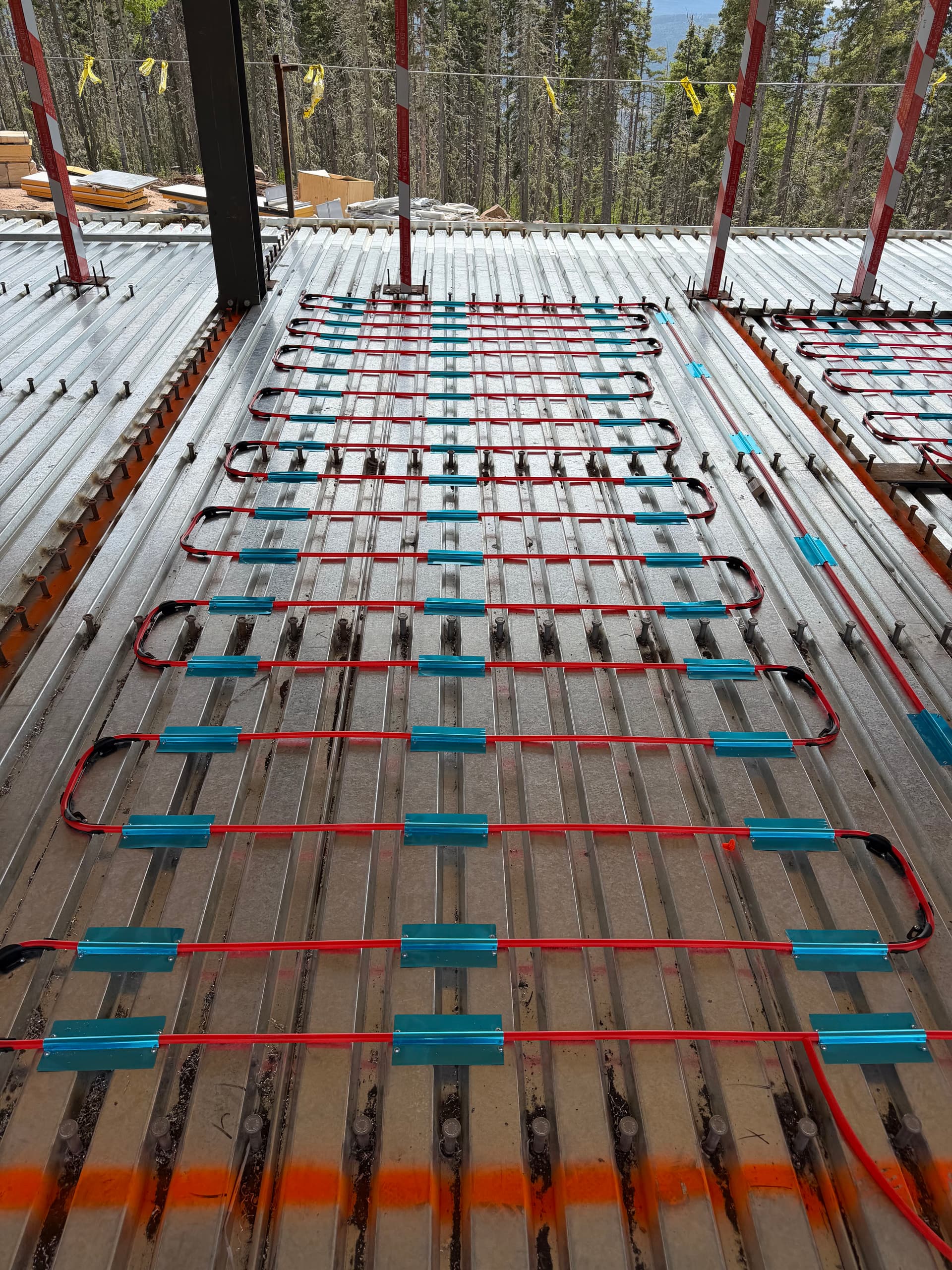 Gallery photos for Nearly 1,200 Feet of Radiant Heat Piping Installed in Angel Fire: Image #3