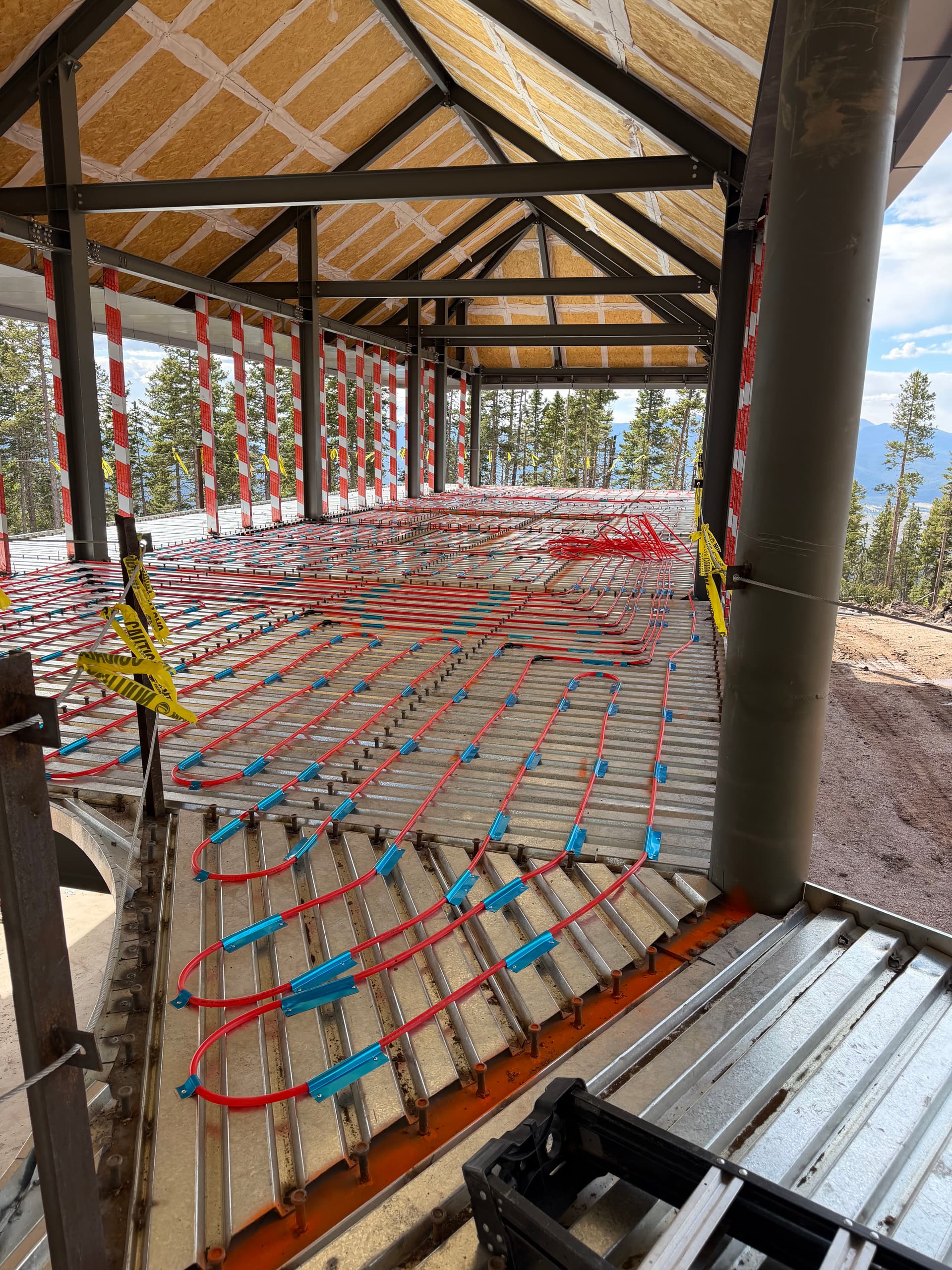 Gallery photos for Nearly 1,200 Feet of Radiant Heat Piping Installed in Angel Fire: Image #2