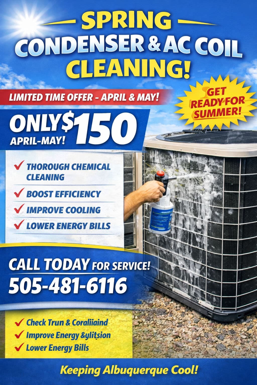Spring Cleaning Special for Condenser and AC Coils image
